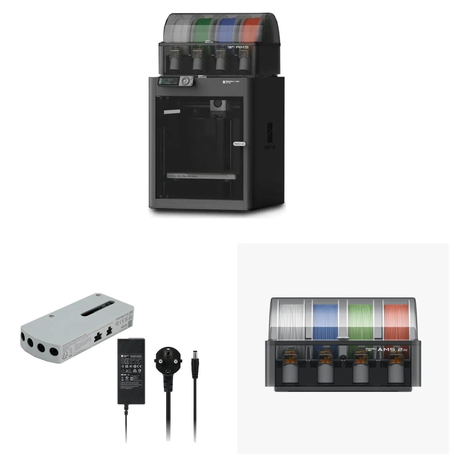 Bambu Lab - 3D-Printer Bundle - P1S Combo + AMS 2 Pro + Connection Kit