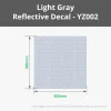 Bambu Lab - Light Grey Reflective Decal Sheet (5pcs)
