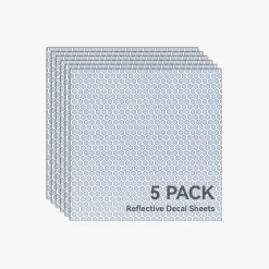 Bambu Lab - Light Grey Reflective Decal Sheet (5pcs)
