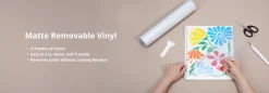 Bambu Lab - Matte Removable Adhesive Vinyl - Red (10pcs)