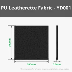 Bambu Lab - Pebbled PU Leatherette Fabric - Black (5pcs)