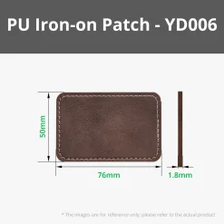 Bambu Lab - Rectangular PU Iron-on Patch - Rustic to Gold (10pcs)