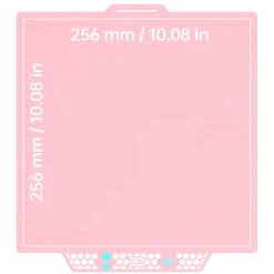 BIQU - Panda Buildplate - CryoGrip Pro - Glacier (Fine Texture) Pink - P2S, X1/P1/A1 Series - 258x275mm