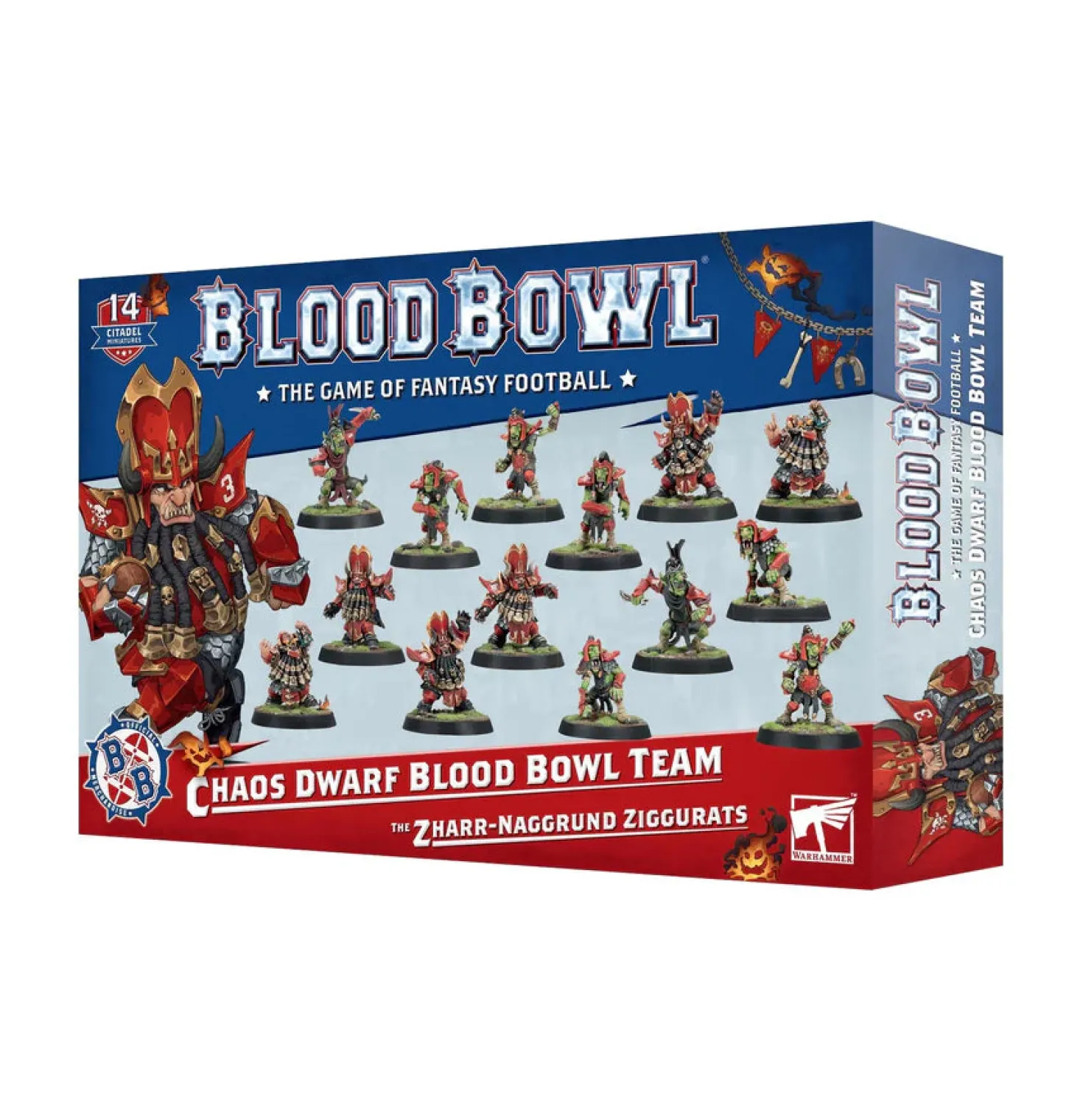 Blood Bowl: Chaos Dwarf Team - The Zharr-Naggrund Ziggurats