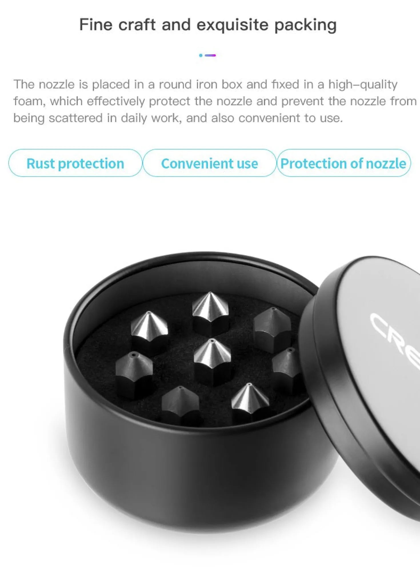 Creality 3D - 3D Printing Up-Market Nozzle Kit - 8 pcs