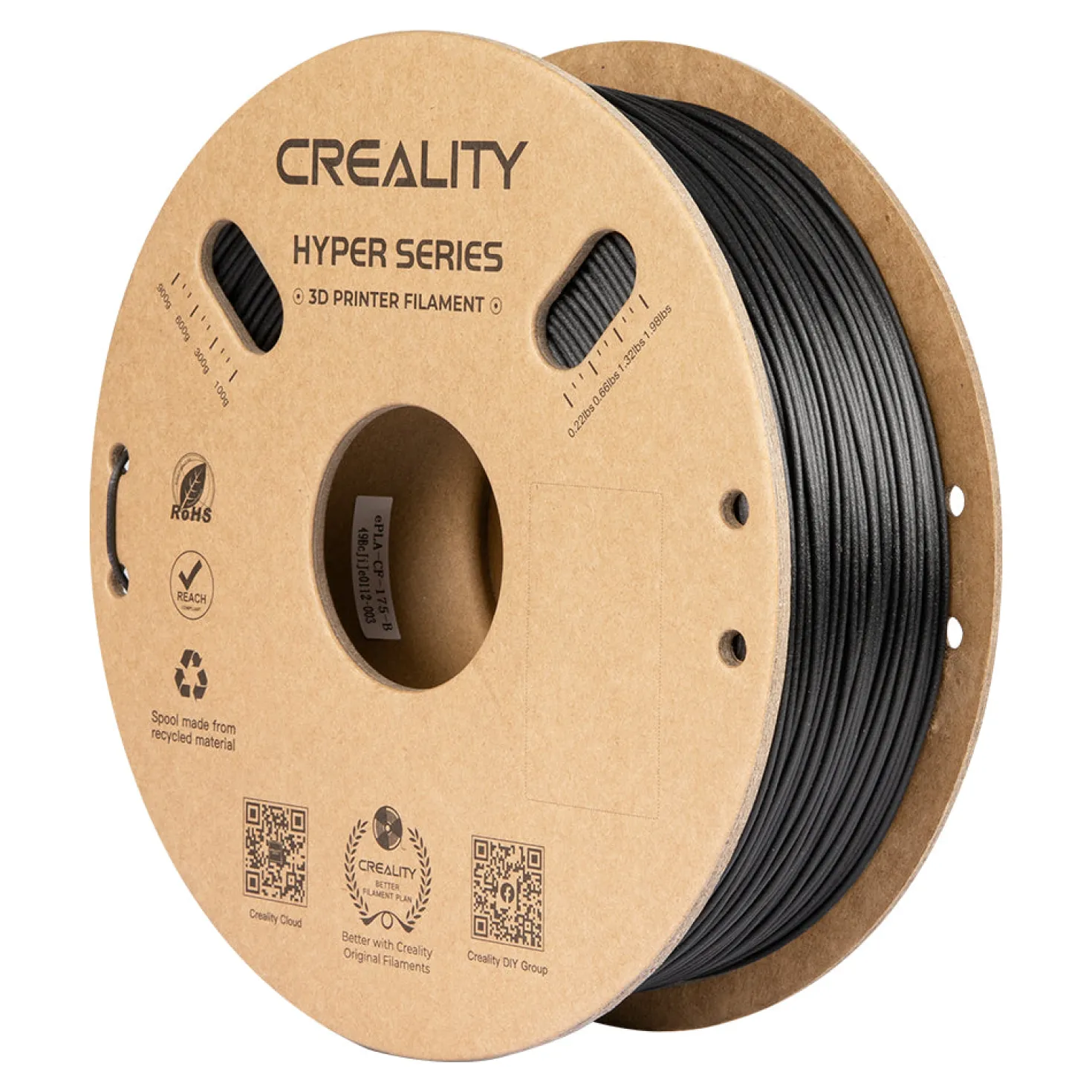 Creality 3D - Hyper PLA-CF - Black - 1.75mm - 1kg