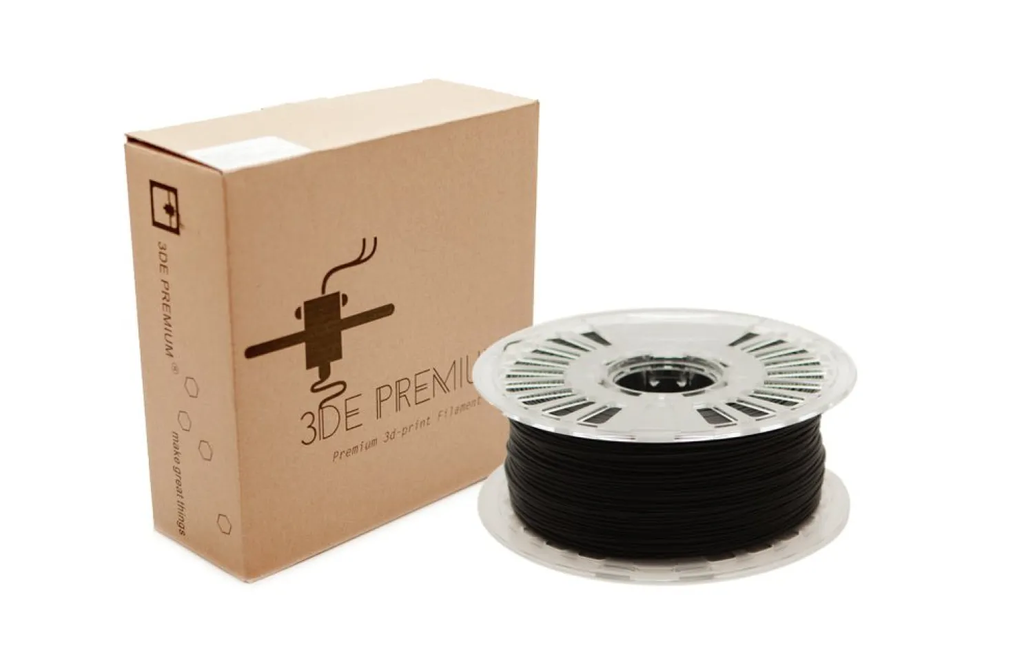 3DE MAX - PLA - Pure Black - 2.85mm - 1kg