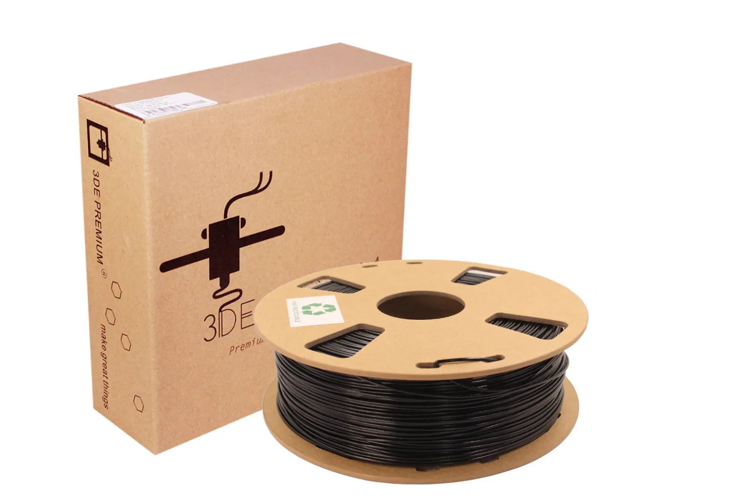 3DE Premium - PETG - Antistatic - Black - 1.75mm - 1kg