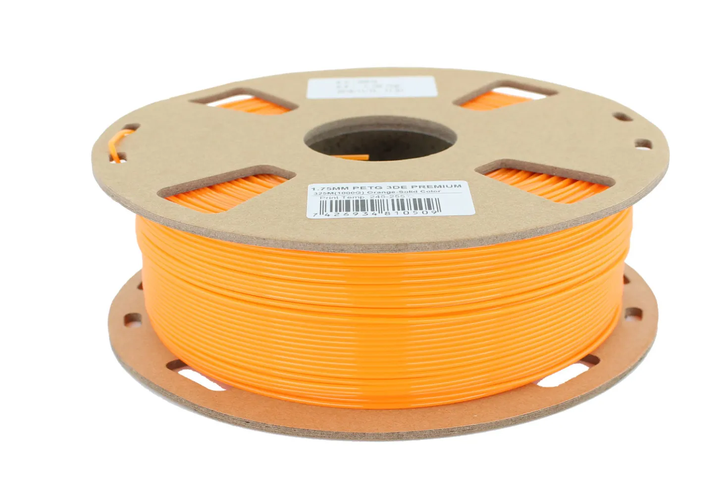 3DE Premium - PETG - Solid Orange - 1.75mm - 1kg