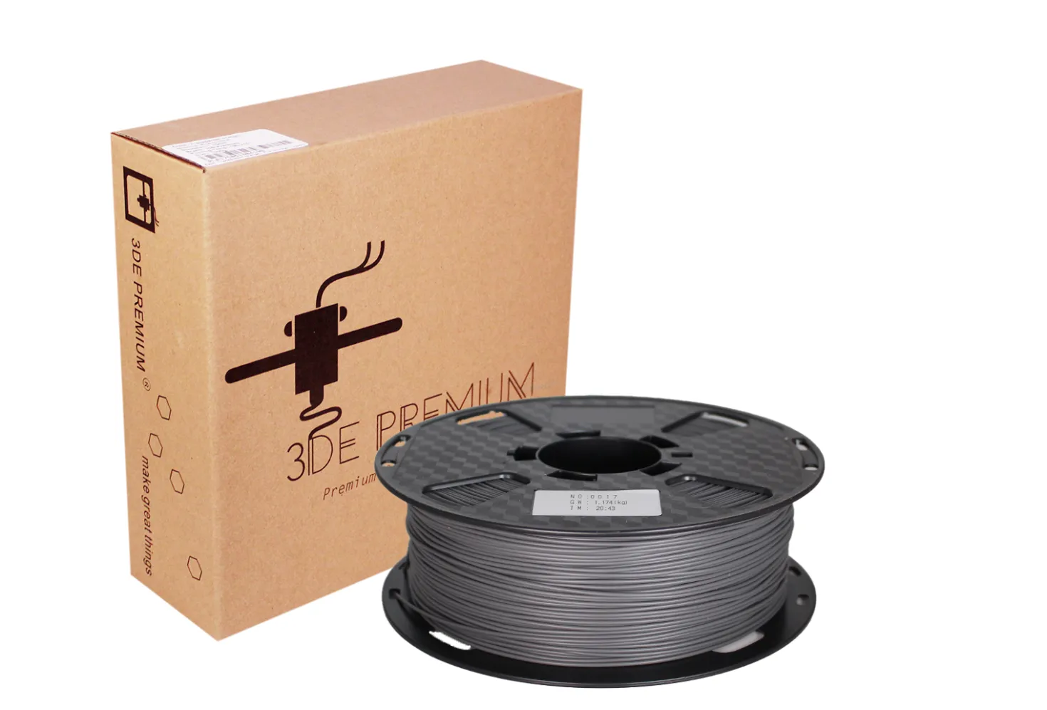 3DE Premium - PLA MAX High Speed - Dark Grey - 1.75mm - 1kg