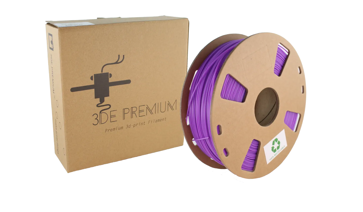 3DE Premium - PLA - Purple - 1.75mm - 1kg