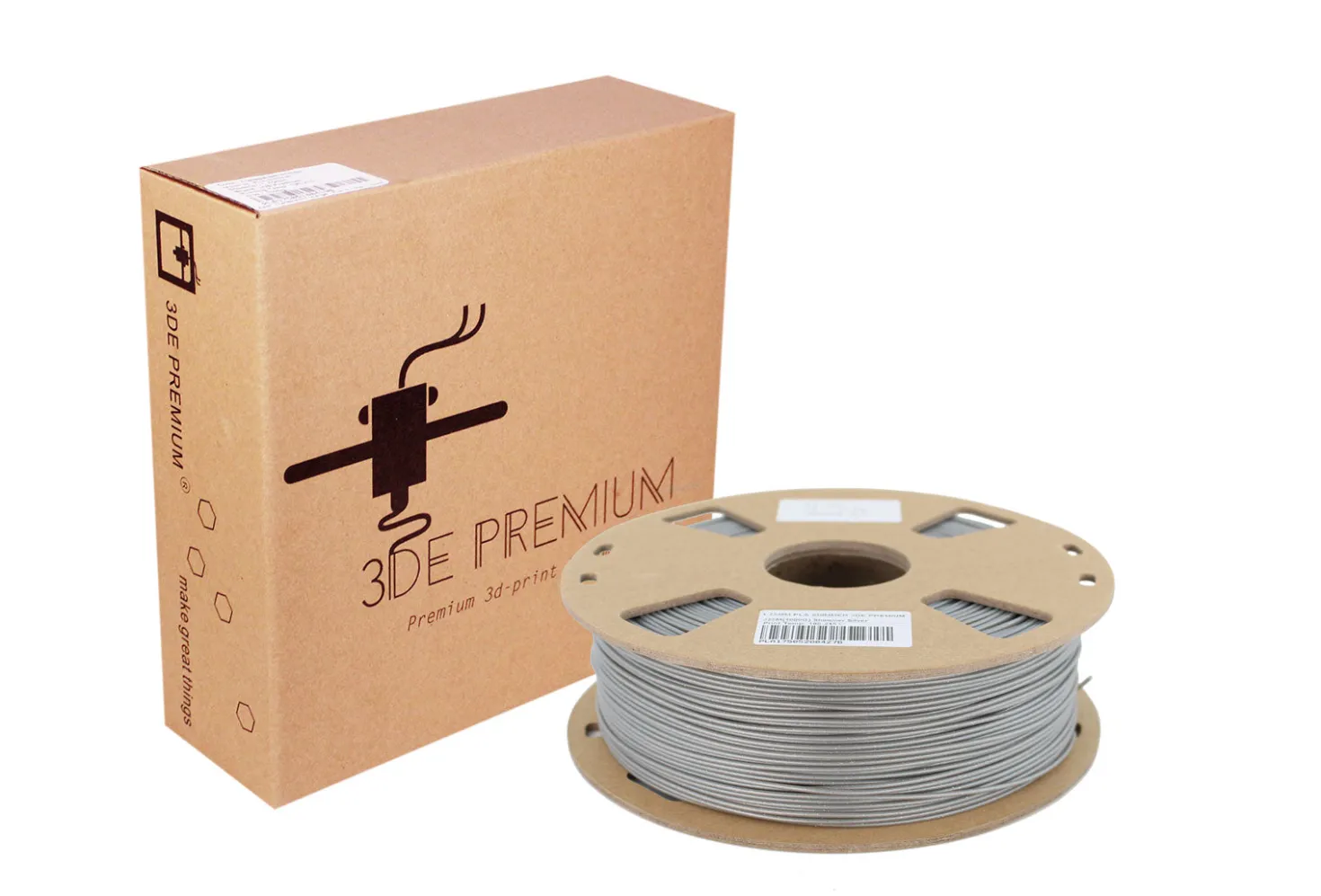 3DE Premium - PLA Shimmer - Silver - 1.75mm - 1kg