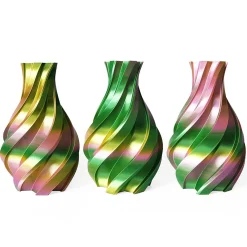 3DE Premium - PLA Silky - Tricolor Gold, Green and Pinkish - 1.75mm - 1kg