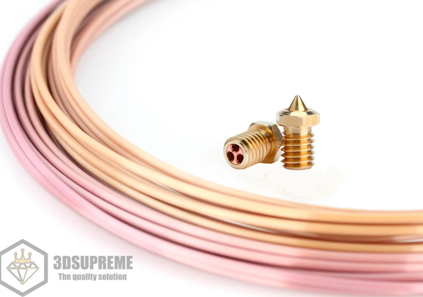 3DSUPREME - TripleFlow V6 Brass Nozzle - 1.75mm - Ex. Creality Ender-3/5/ Prusa Mini (Pick a Size)