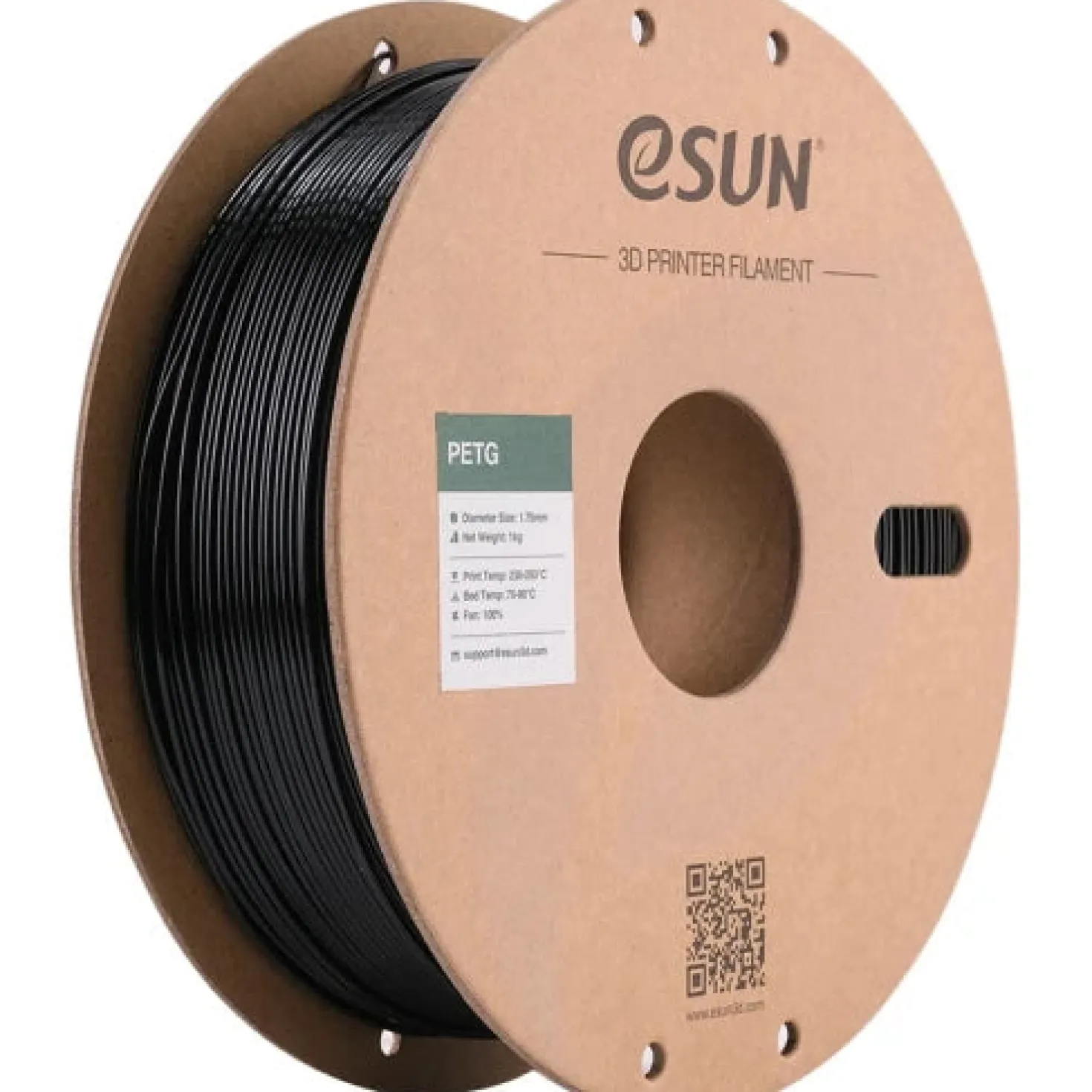 eSUN - PETG - Solid Black - 1.75mm - 1kg