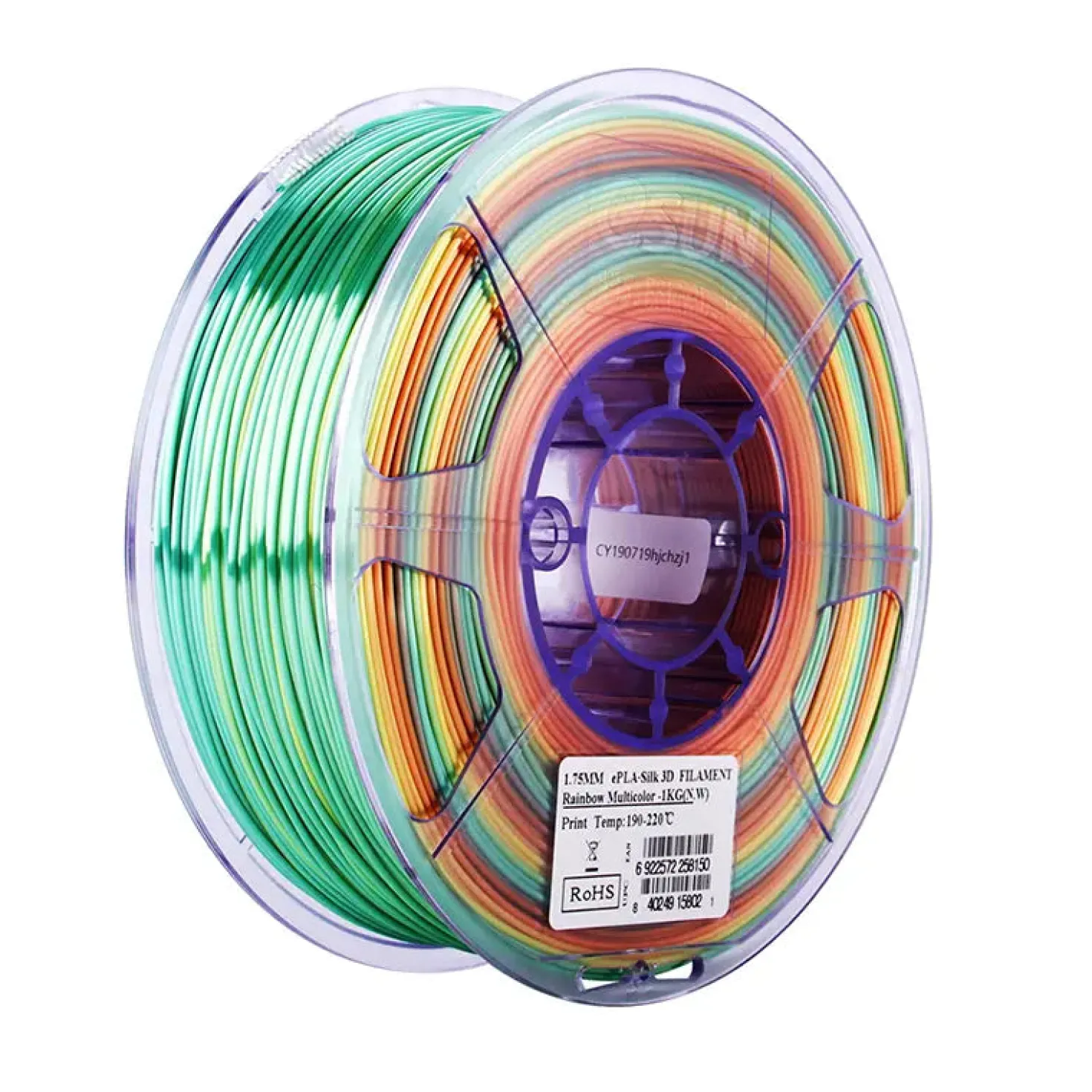 eSUN - Silk PLA - Rainbow Multicolor - 1kg