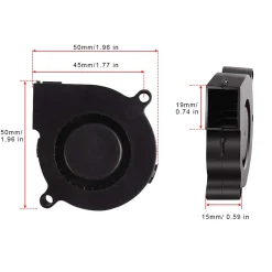 Fysetc - 50x50x15mm Fan/Blæser - 5V - MK3 Series