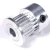 GT2 20T(9mm wide) Pulley(5mm bore) silver