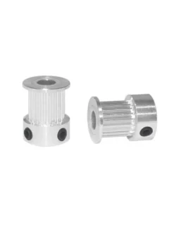 GT2 20T(9mm wide) Pulley(5mm bore) silver