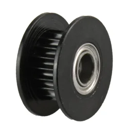 GT2 20T(6mm wide) Toothed idler(5mm bore) black