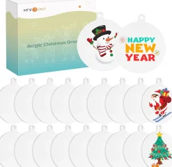 HTVRONT - Acrylic Christmas Ornament - 50 pcs