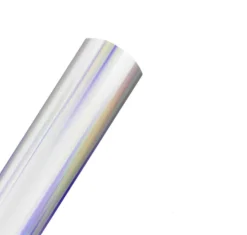 HTVRONT - Holographic Adhesive Vinyl Roll - Silver