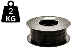 2kg - 3DE Premium - PETG - Solid Black - 1.75mm