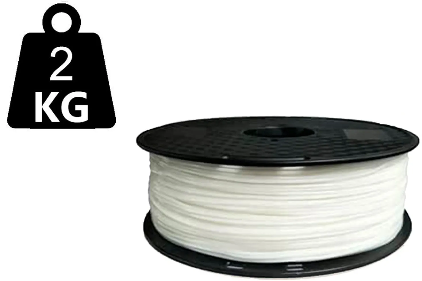 2kg - KungFuFlex - Hard Flex - 72D - Cloud White - 1.75mm