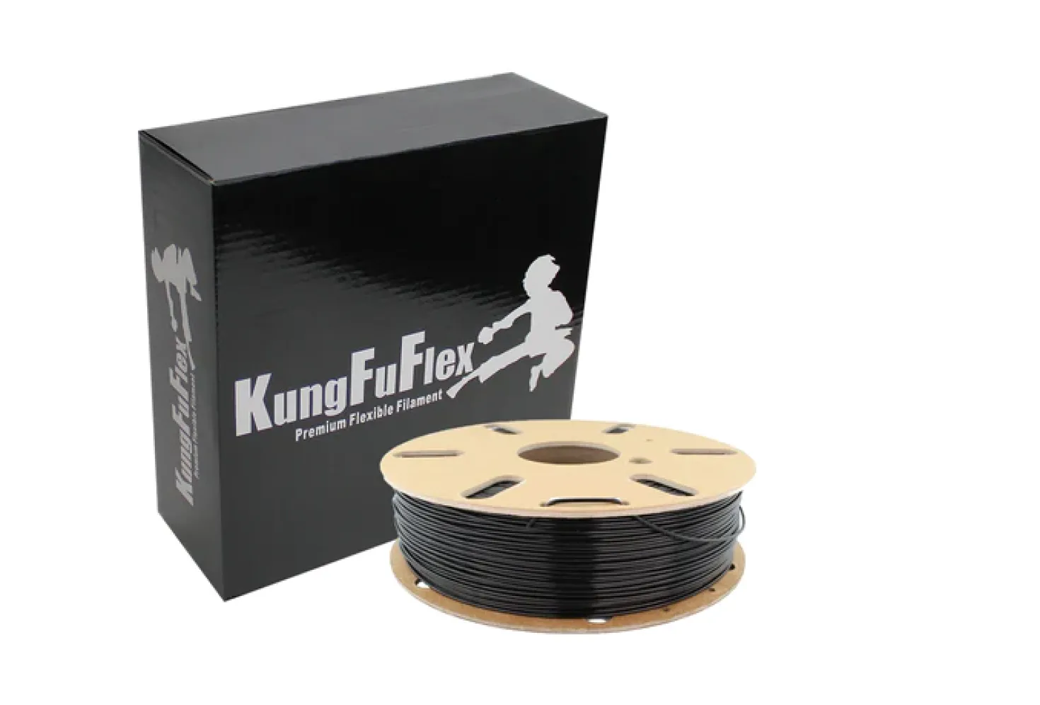 KungFuFlex - TPEE - 25D - Black - 1.75mm - 1kg