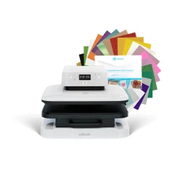 LOKLiK - Auto Heat Press + Heat Transfer Vinyl Material Bundle - A4