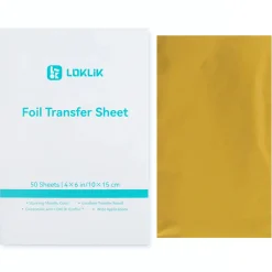 LOKLiK - Foil Transfer Sheets til Sublimation m.m. - Gold - 50 Pack