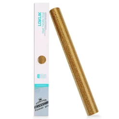 LOKLIK - Heat Transfer Vinyl - 30.5cm x 90cm - Glitter Golden
