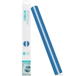 LOKLIK - Heat Transfer Vinyl - 30.5cm x 180cm - Ocean Blue