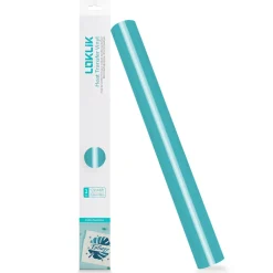 LOKLIK - Heat Transfer Vinyl - 30.5cm x 180cm - Aqua Blue