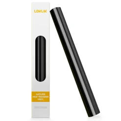 LOKLIK - Matless Heat Transfer Vinyl - Glossy Black - 33x150cm