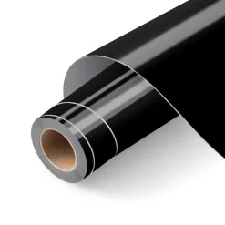 LOKLIK - Permanent Adhesive Vinyl - Glossy - Black - 30.5cm x 180cm