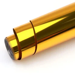 LOKLIK - Permanent Adhesive Vinyl - Mirror Metallic - Gold - 30.5cm x 180cm