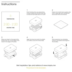 Mayku - Form Sheets - White - 30 Pack