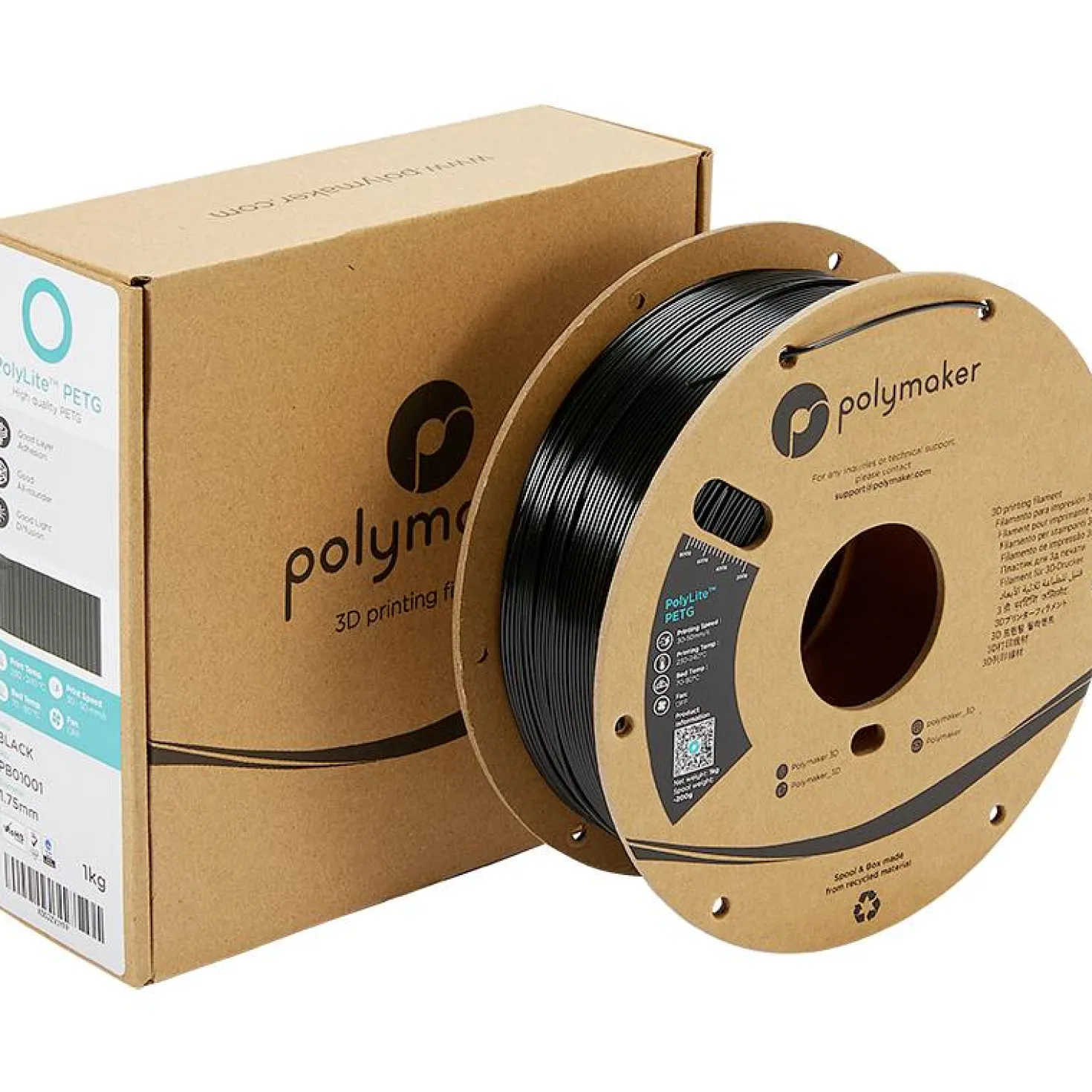 Polymaker Polylite PETG - Black 1.75mm - 1kg