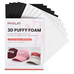 PooLin - 3D Puff Broderiskum - 3mm