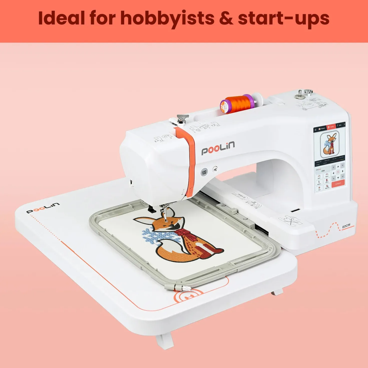 PooLin - EOC07 - Embroidery Machine / Broderimaskine
