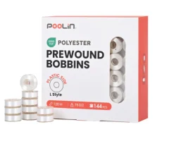 PooLin - Hvid Undertrådsspole - Type L - 144pcs