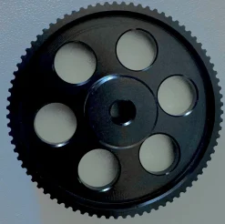 POWGE GT2 80T Timing belt Pulley(5mm bore) for 6mm/9mm belt black