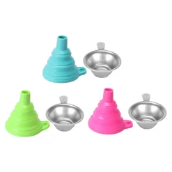 Silicone Funnel + Metal Filter Kit for Resin - Pink