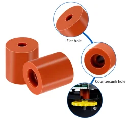 Silicone Level Column (18mm Inner Hole 4mm) - Orange (1 pcs)
