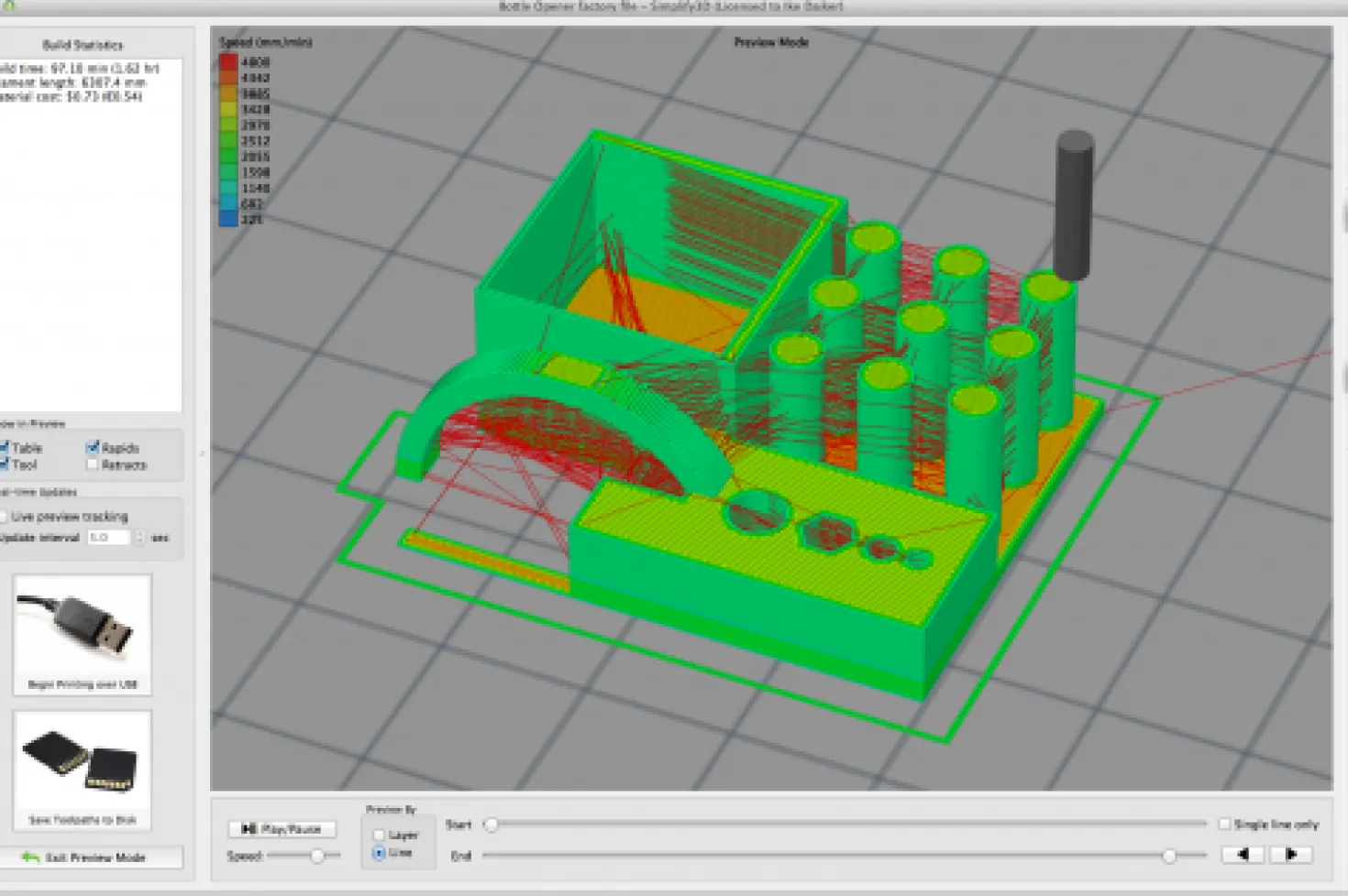 Simplify3D 3D-Print Software V 5.1 (Ny version)