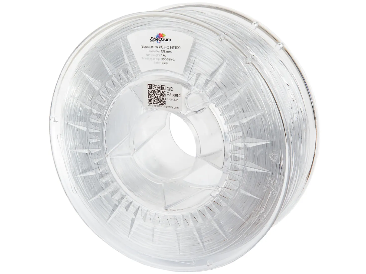 Spectrum - PETG HT100 - Clear - 1.75mm - 1kg