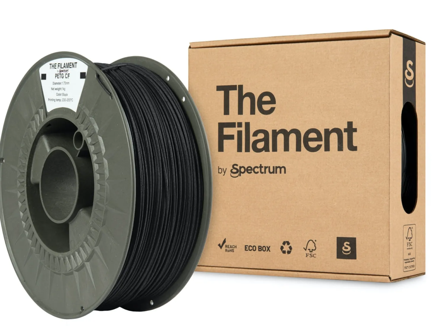 The Filament - PETG CF - Black - 1.75mm - 1kg