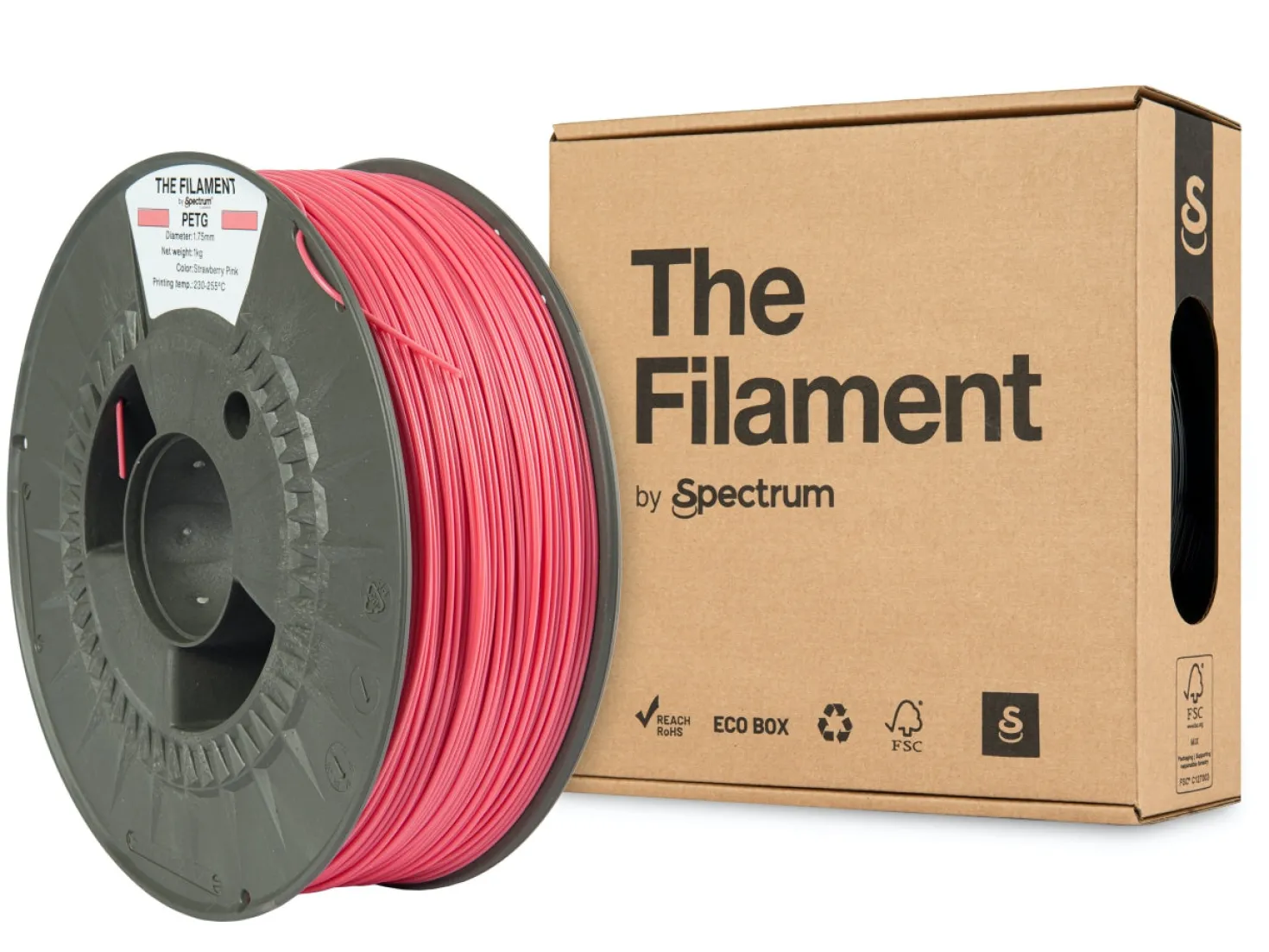 The Filament - PETG - Strawberry Pink - 1.75mm - 1kg