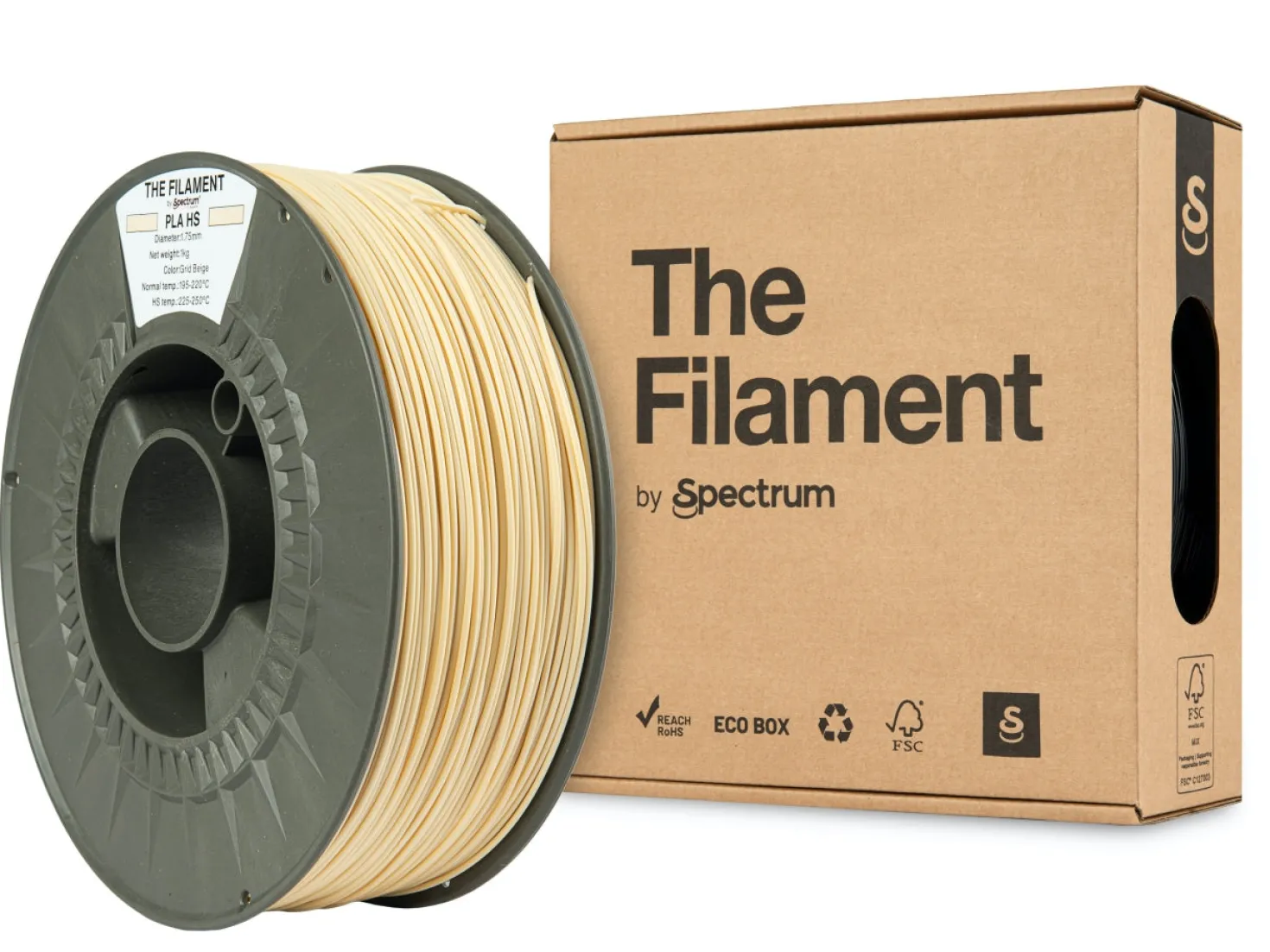 The Filament - PLA High Speed - Grid Beige - 1.75mm - 1kg